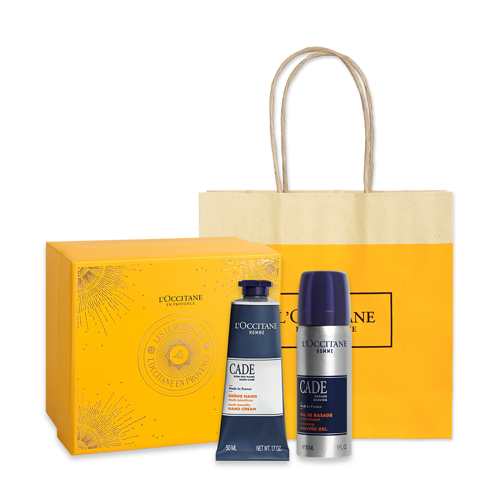 Presente Creme de Mãos e Gel de Barbear Cade